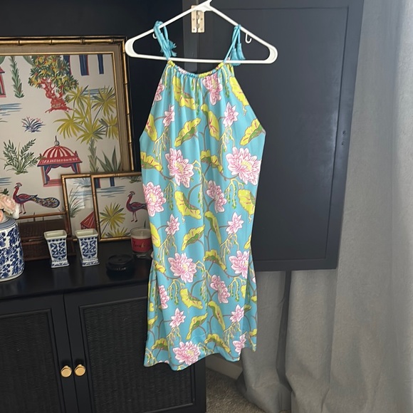 Gretchen Scott Designs Blue Floral Midi Dress - Picture 1 of 1